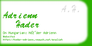 adrienn hader business card